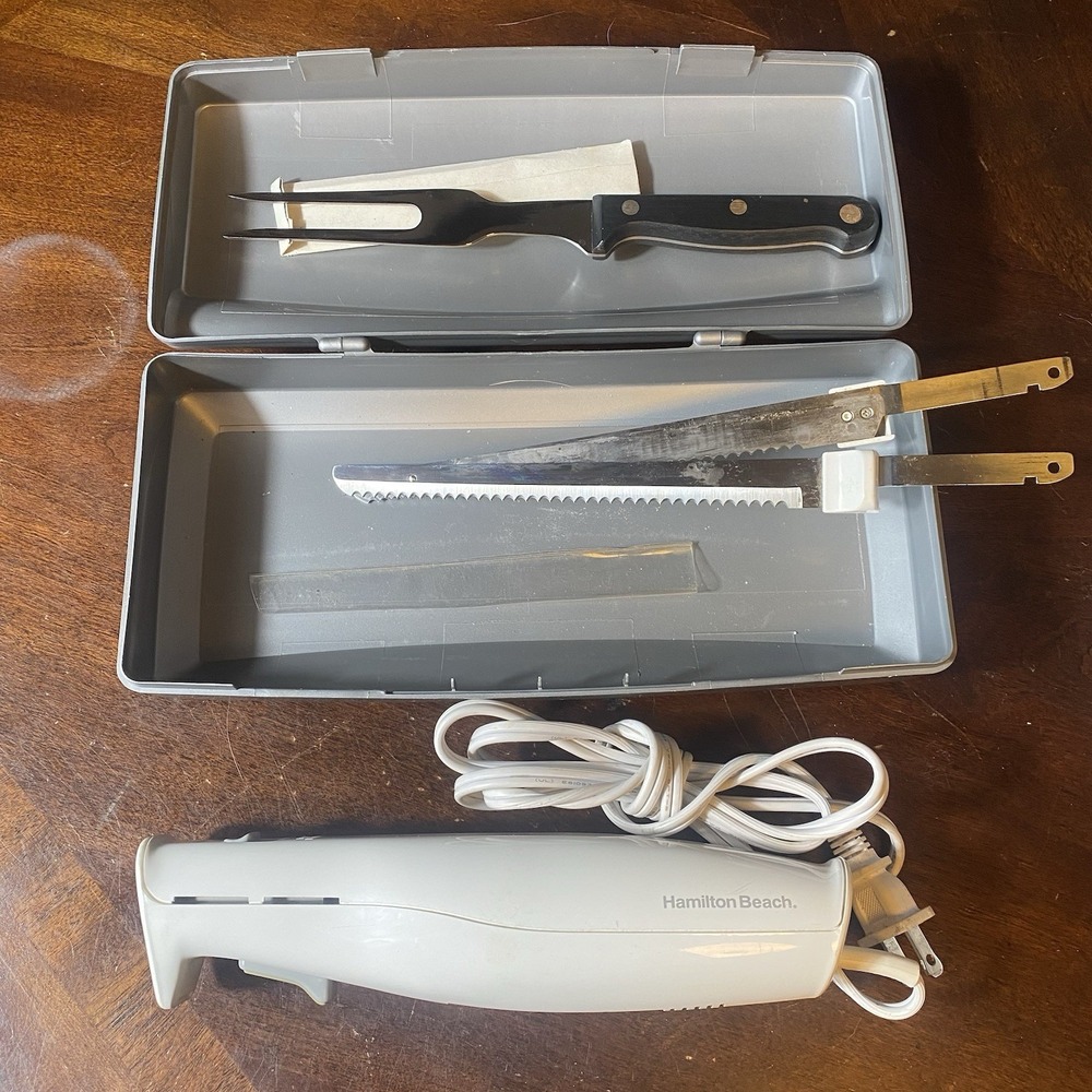 Hamilton Beach Electric Knife With Storage Case 74250R; Tested, Working